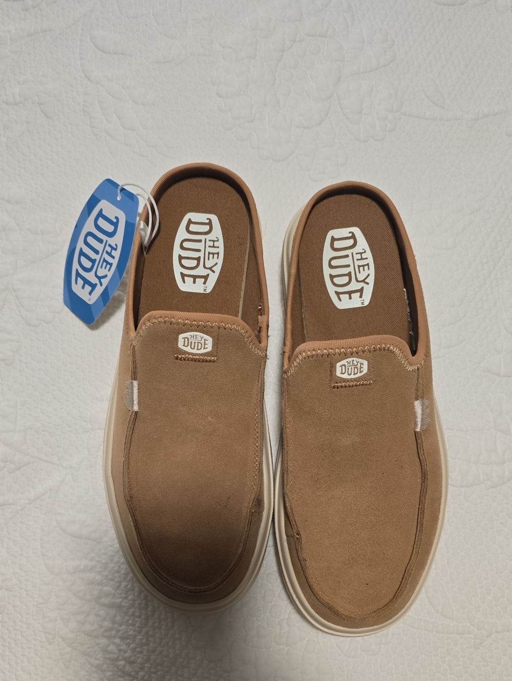 Hey Dude Wally Suede Slip-On Sneakers in Brown